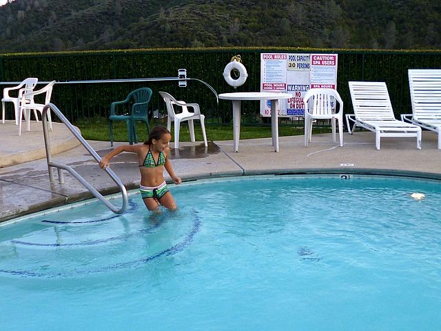 Für Lilli ist kaltes Wasser eine Frage der Einstellung